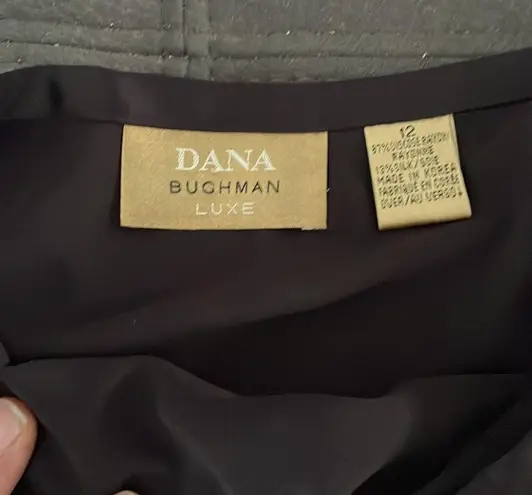 Dana Buchman LUXE Purple Velour feel long Skirt Size 12