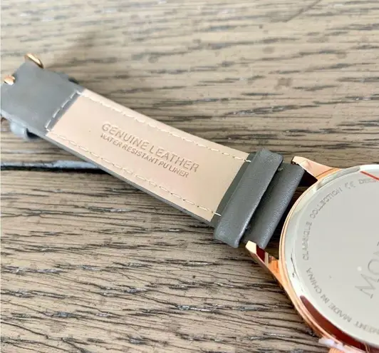 NWT Monroe Classique Wrist Watch in Sunburst Solerose Gray