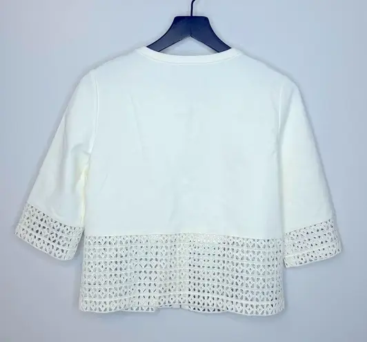 Lafayette 148 New York Ivory White Jacket Size S