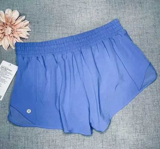 Lululemon  Hotty Hot High Rise Gym Shorts Wild Indigo Blue 12 NWT