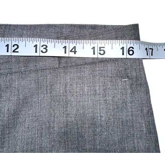 Fabiana Filippi Wool Blend Gray Beaded Hem Tapered Pants 38 MEDIUM
