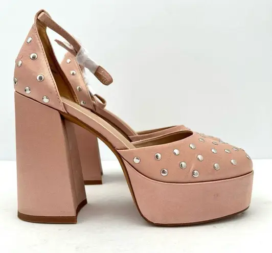 Silent D Grace Pink Rose Bedazzled Mary Jane Platform Heels Women's 39 NEW Size 8.5