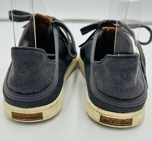 Olukai  Pehuea Li Womens Sz 7 Shoes Gray Sneaker Lace Up Mesh Low Top Casual