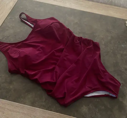 One Piece Daci Women Plus Size Swimsuit Backless Tummy Control Ruched Bathing Suit