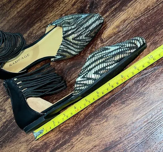 Rampage  Dorsay Ankle Strap Flats NWOT