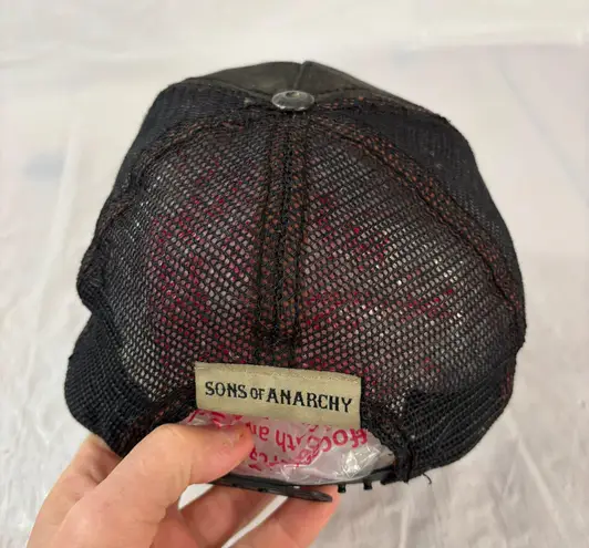 Twentieth Century Distressed Unisex Black Sons If Anarchy Cap OSFM Fear The Reaper Embroidered Baseball Cap