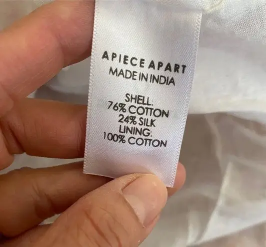 Apiece Apart super soft 100% cotton and silk floral midi dress