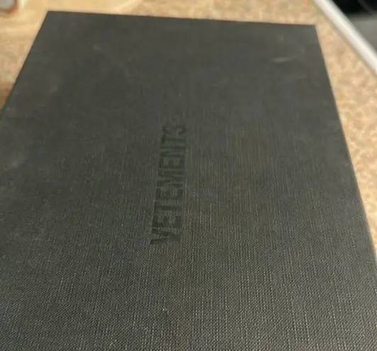 Vetements Baboush Slip On Sneakers Blue houndstooth canvas Size 8