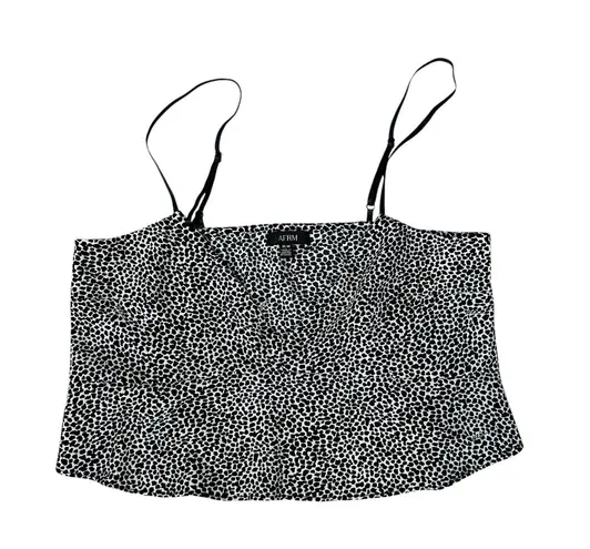 AFRM Black and White Leopard Print Cami Camisole Top Medium V
