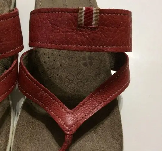 Naturalizer Vonnie Red Pepper Leather Sandals