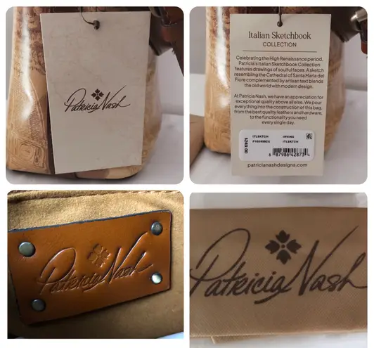 Patricia Nash Irving leather satchel bag