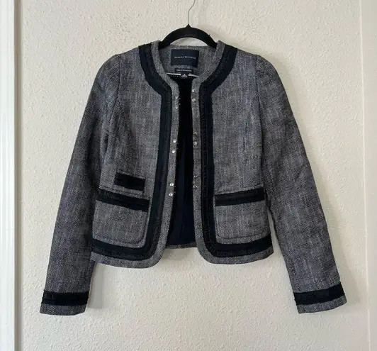 Banana Republic  Textured Tweed Bouclé Coco Blazer Jacket Size 2