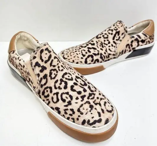 DV by Dolce Vit Dolce Vita Sneakers Womens Size 7 Leopard Print Fabric Upper Slip On Shoes