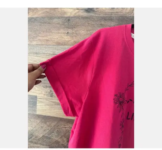 Recycled Threads NWT Sz XL Cropped Tee Libra Horoscope Design