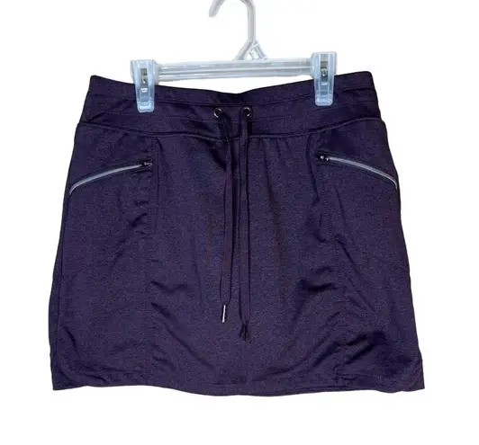 Tangerine Womens Athletic Skort S Dark Purple Drawstring Waist
