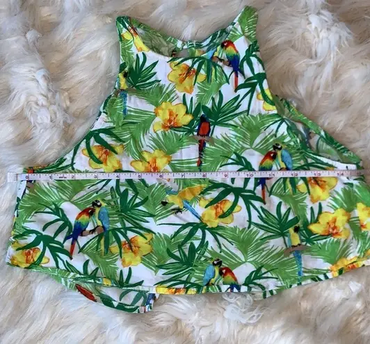 American Apparel  PARROTS IN PARADISE TROPICAL TOP