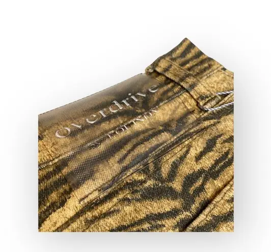 Vintage 90ās: new Overdrive by Equinox ą¼ Luxe Cheetah Print Jean ą¼ Made in Italy Gold Size 10