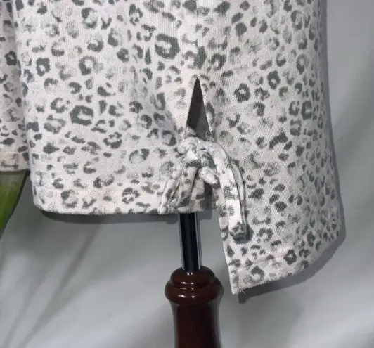 Tahari Dusty Rose Gray V Neck Short Sleeve Super Soft Sleep Shirt Night Gown XL