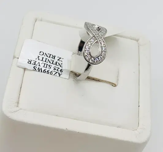 925 sterling silver ring Infinity ring Size 7