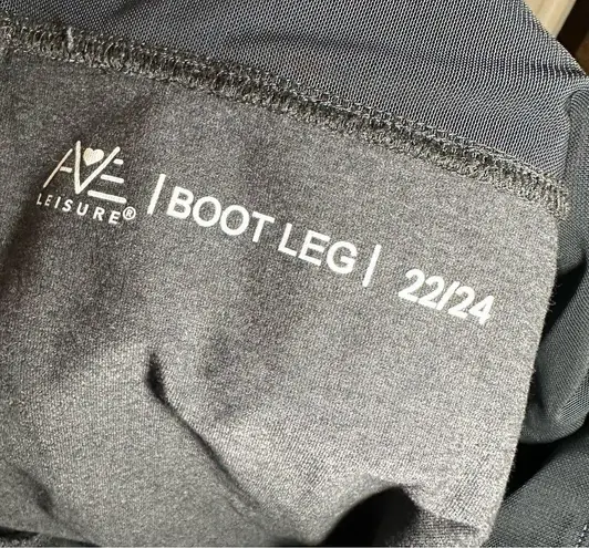 Avenue Leisure Grey Pull On Boot Leg Flare Leggings size 22/24