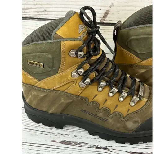 Men's Montrail Hiking Boots Size 8 Brown Green Brown