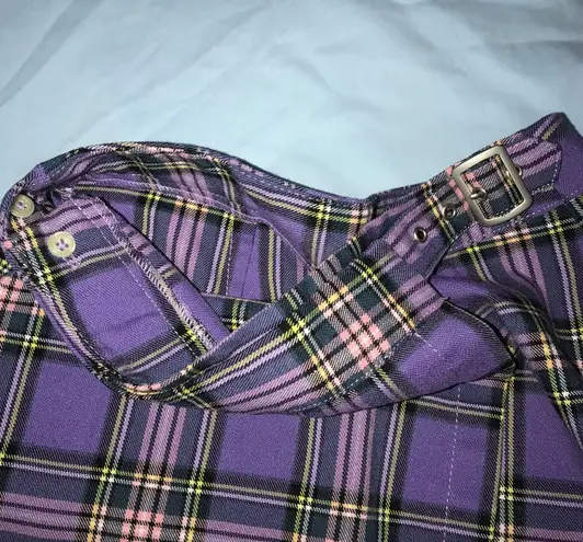 Purple plaid skirt brandy melville online