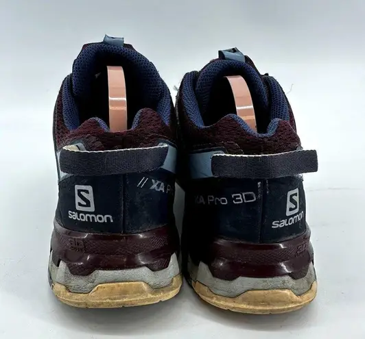 Salomon XA Pro 3D V8 Hiking Shoes Contagrip Sneakers Lace Up Red Blue 8