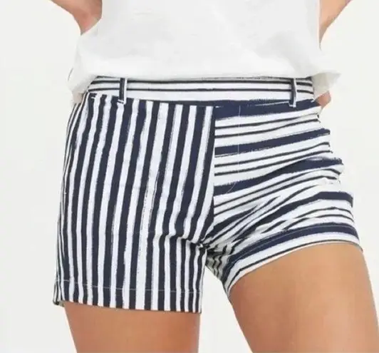 Spanx  Summer Sunshine Shorts in Blue Painted Stripe