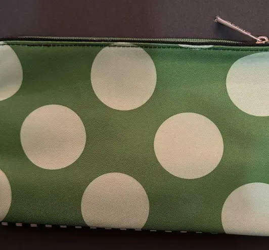 Clinique COPY -  x Kate Spade New York Cosmetics Makeup Bag. Black & White, Green