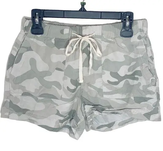 Thread and Supply  pastel camo lyocell drawstring patch pocket mini shorts size S