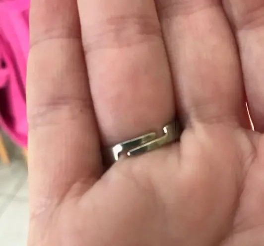 Hot Pink Crystal Ring Adjustable Retro Statement