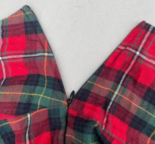 Fun & Flirt Y2K Red Mini Plaid  Preppy Skirt