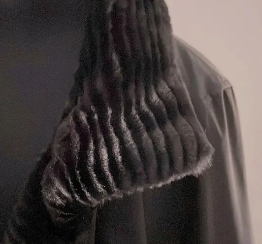 Gallery Faux Fur Trench Rain Snow Coat by Woman | 1x