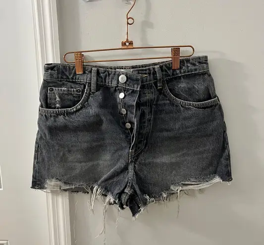 ZARA high waisted denim shorts