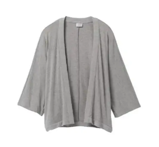 prAna New Women's L Foundation Seabrook Wrap Modal Cardigan Gray Size Large