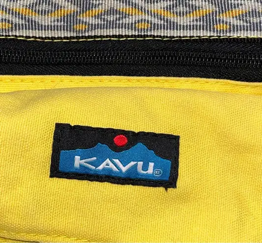 KAVU Keeper Yellow Canvas Crossbody Messenger Bag