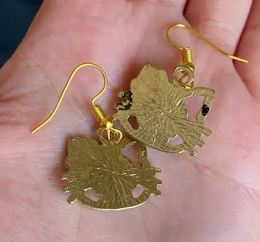 Handmade Y2k kawaii cat dangle earrings 😽