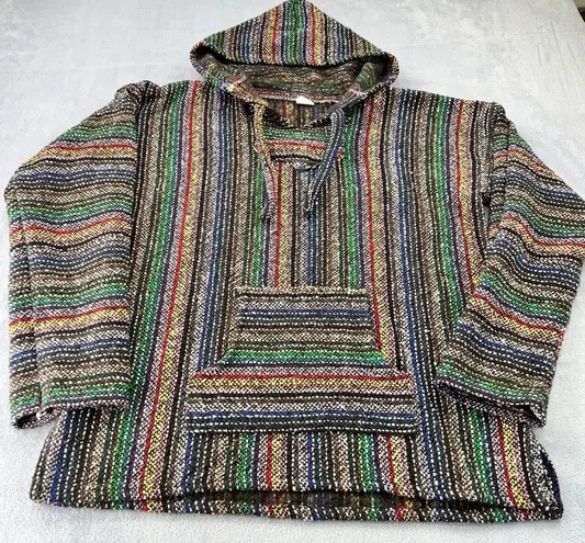 Artesanias F.R. Inc Hoodie Women's XL Multicolor Tweed Baja Parka Native Tribal