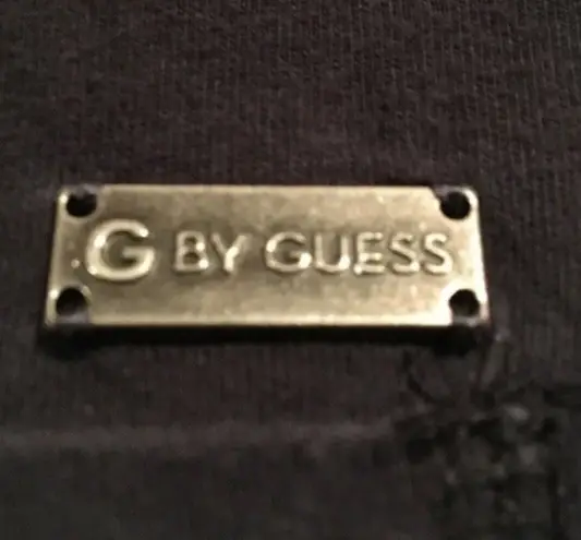 G by Guess Mens Black Faded Design V Neck Shirt Size Small