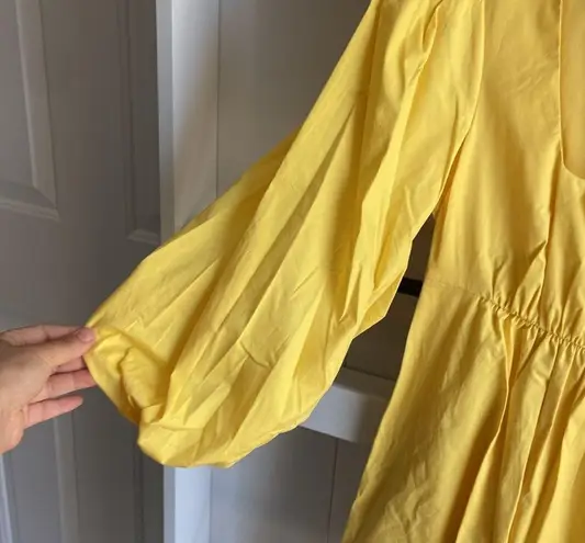 STAUD yellow mini dress. S