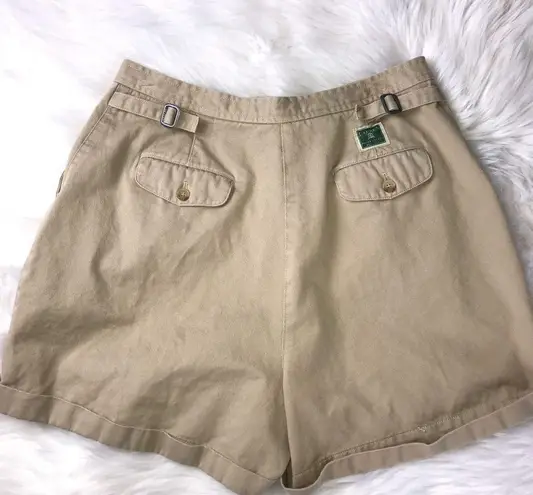 Ralph Lauren Lauren  Vintage High Waisted Khaki Shorts Sz 14