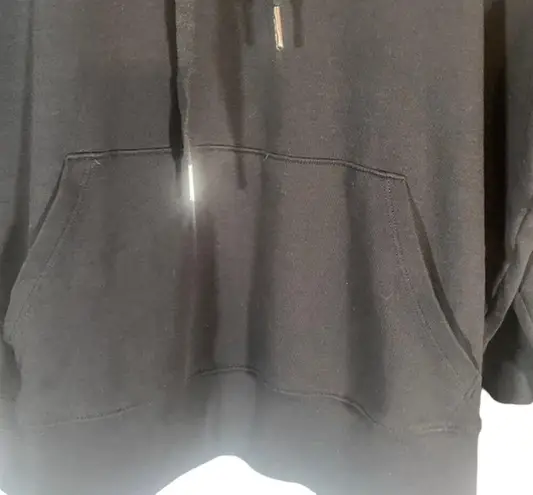 Universal Standard Black Cowl Neck Hooded Sweatshirt Women Sz XS