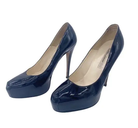 Brian Atwood  patent leather platform pumps maniac