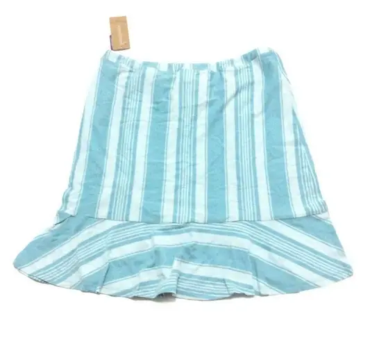 Patagonia  Alpine Valley skirt NWT size large striped ruffle bottom elastic waist