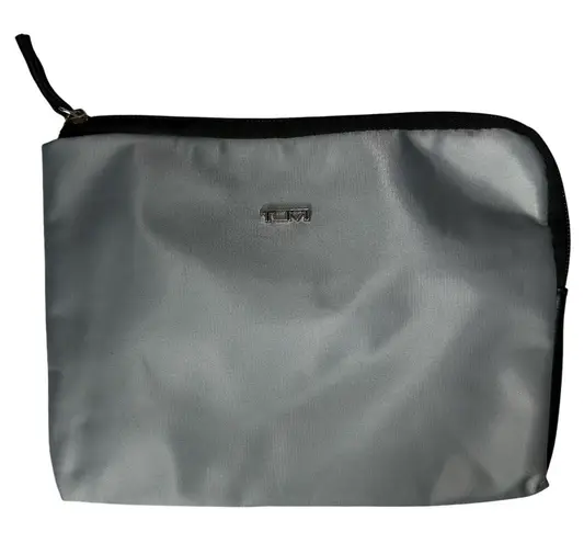 Tumi For Delta Gray Purple Travel Bag Small Nylon 8x7 Accessories Make Up Pouch