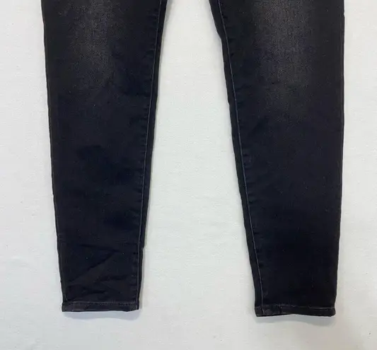 J.Crew  9” High-Rise Skinny Jeans Size 28 black distressed wash ultra soft denim