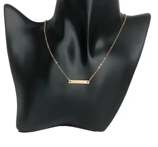 The Bar Gold Simple Necklace