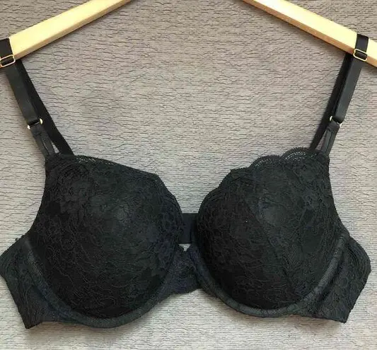 Joyspun Black Soot Lace Bra Adjustable Straps Underwire Womens 38B Size undefined