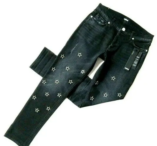 Hudson Jeans NWT HUDSON Riley in Mythology Star Grommet Relaxed Boyfriend Jeans 26 $285