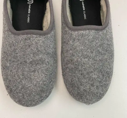 Mahabis Curve Slippers Slip On Felt Wool Organic Eco